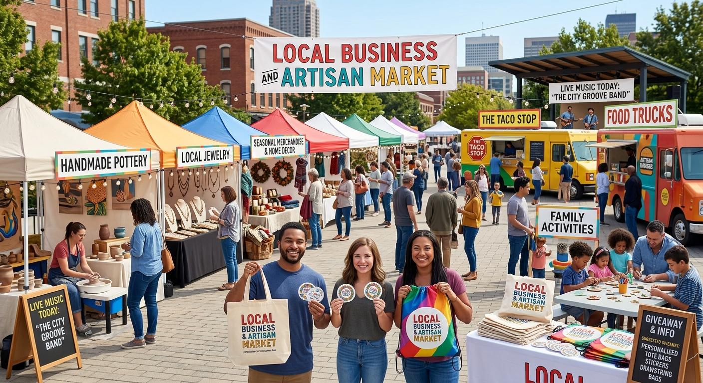 Organize a Local Business and Artisan Market