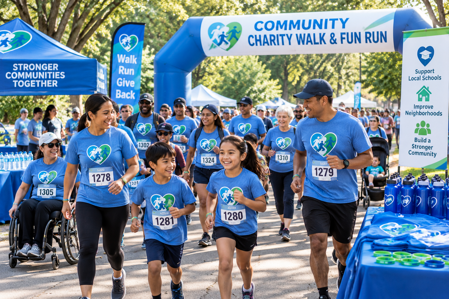 Organize a Community Charity Walk or Fun Run