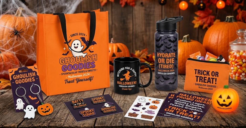 What can I put on a Halloween promotional product?