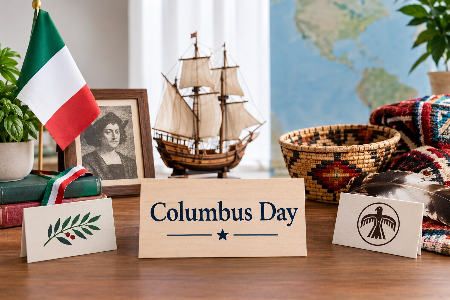 how can businesses celebrate columbus day respectfully