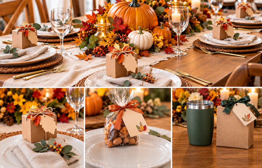 How to Arrange Favors on a Thanksgiving Table
