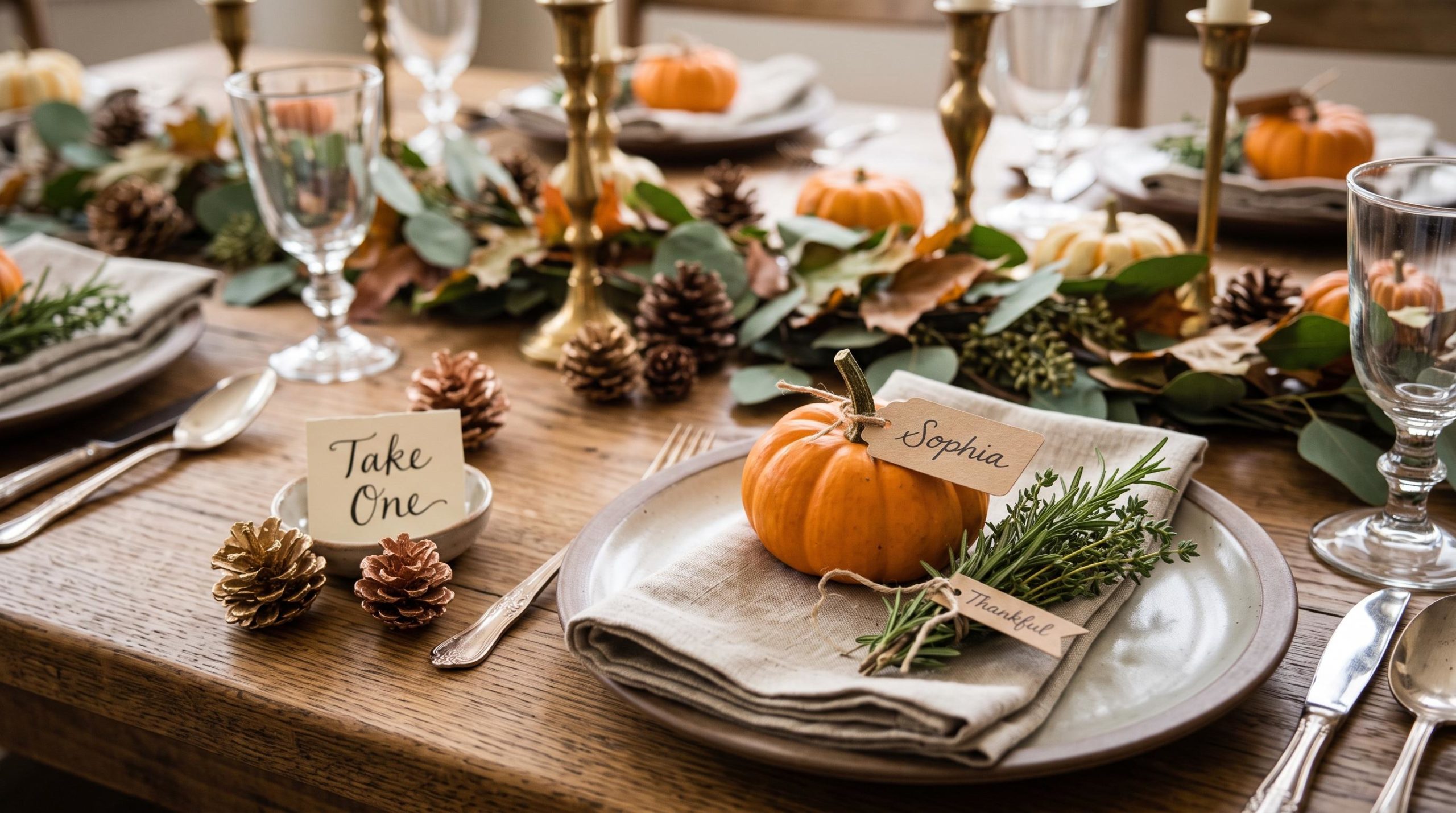 Nature Inspired Table Favors