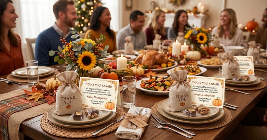 Thanksgiving Table Favors for Employees