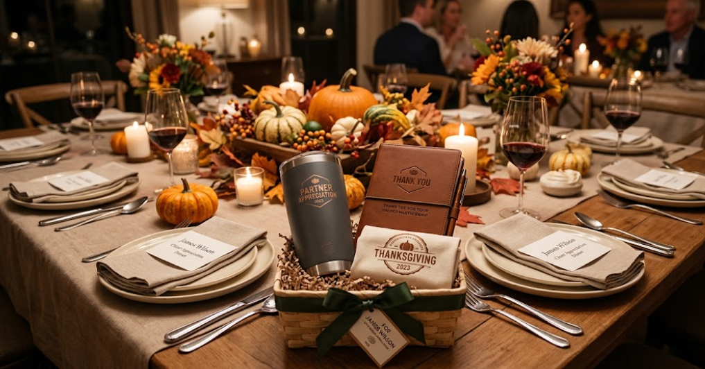 Thanksgiving Table Favors for Clients and Business Partners