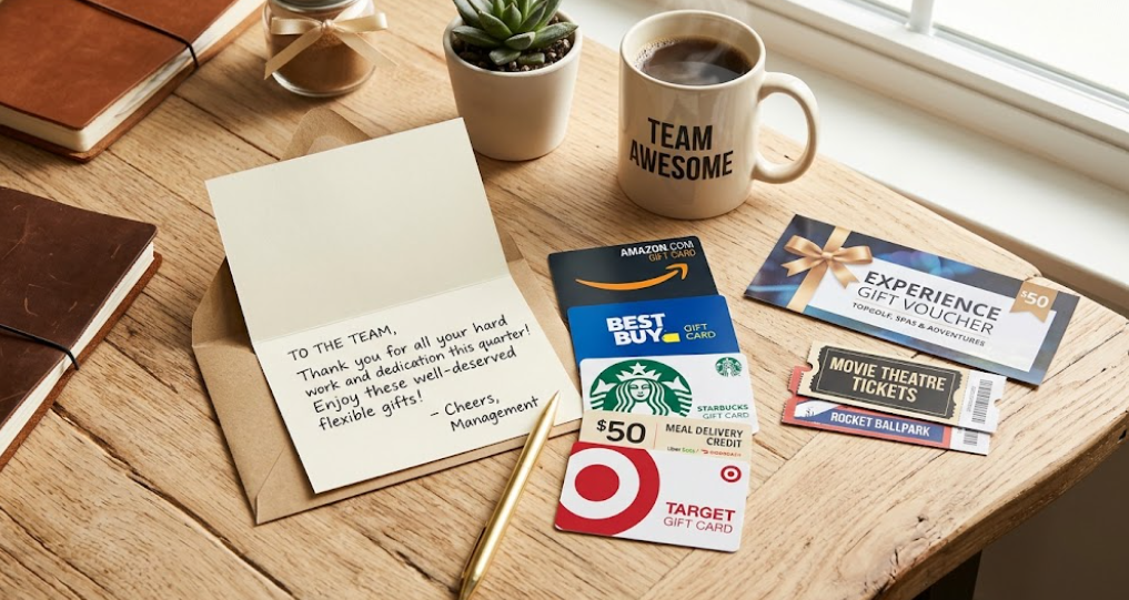 Gift Cards and Experience Gifts