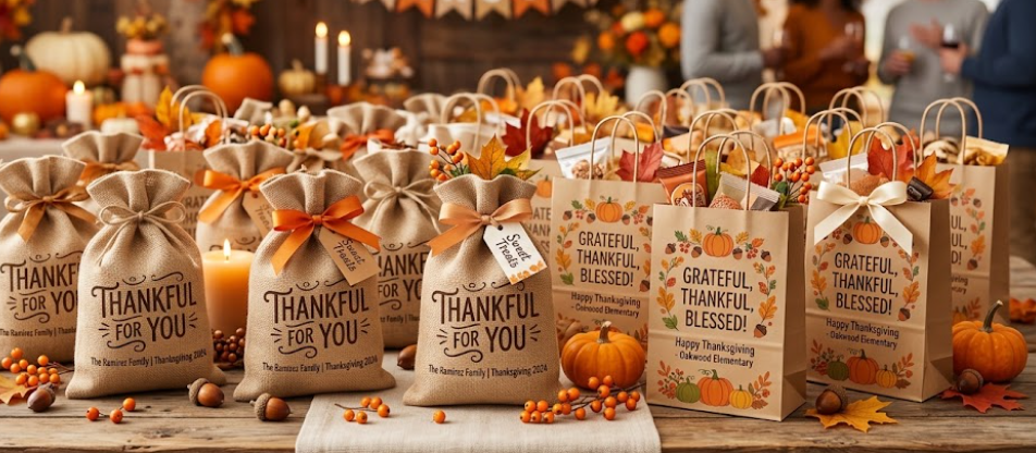 Thanksgiving Party Favor Bags